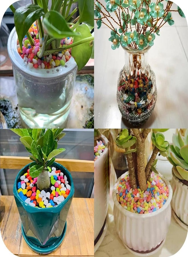 إيميلي بيتس صخور زينة من إميلي بيتس، حصى صغيرة زرقاء اللون لأحواض السمك، صخور خشنة مناسبة لنباتات البونساي والصبار العصاري، تربة سطحية، نباتات، أحواض أسماك، تنسيق الحدائق، ديكور منزلي (1.95 كجم) - Image 3